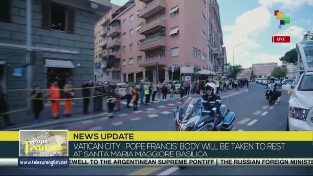 Pope Francis’ body taken to rest at Santa Maria Maggiore