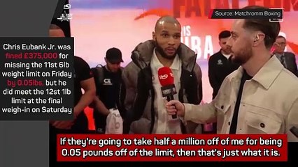Eubank Jr aims dig at Benn and Hearn after massive fine