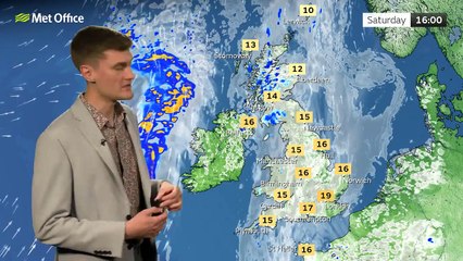 Met Office Saturday afternoon weather forecast 26/04/2025
