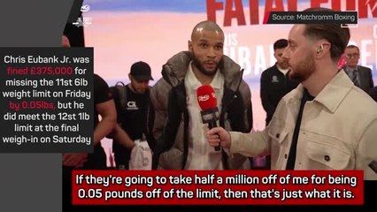 Eubank Jr aims dig at Benn and Hearn after massive fine