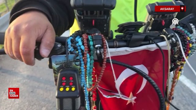 Almanya'dan Mekke'ye bisikletiyle hac yolculuğu yapıyor