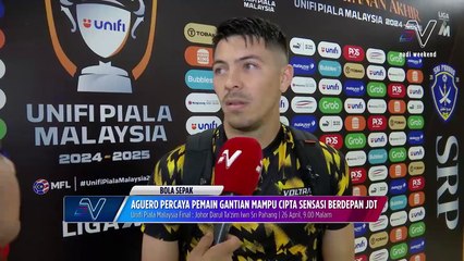 Aguero tekad beri impak aksi Final Piala Malaysia lawan JDT
