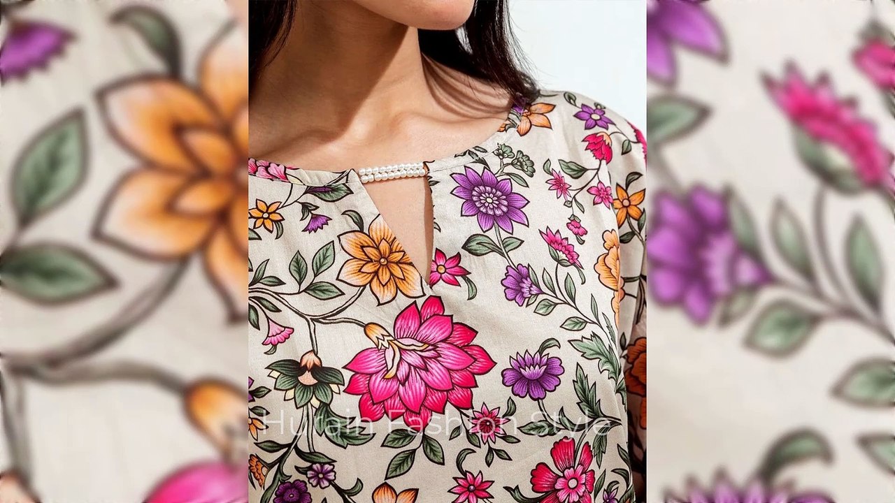Beautiful Neck Designs For Printed Dress|Galon Ke Design|New Neck Design For Kurti