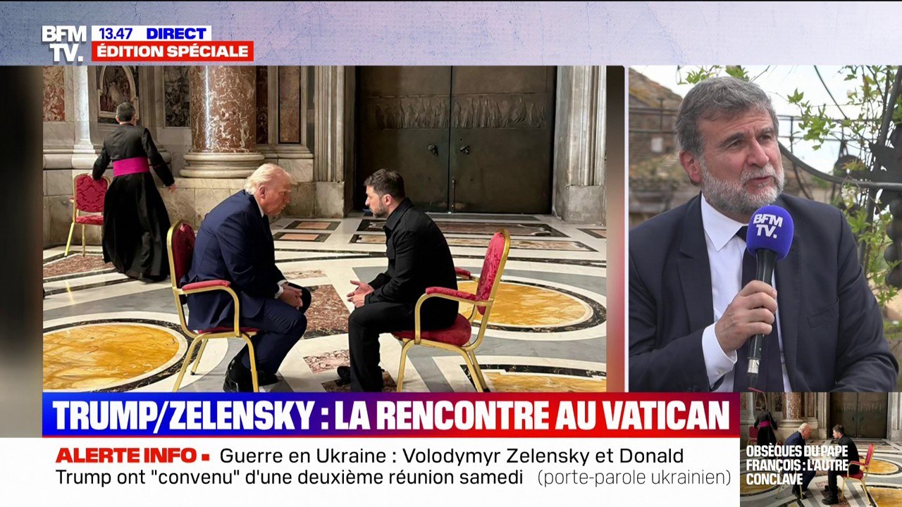Donald Trump a quitté Rome après sa rencontre avec Volodymyr Zelensky en marge des funérailles du pape François au Vatican