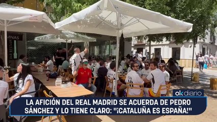 La afición del Real Madrid se acuerda de Pedro Sánchez y lo tiene claro: "¡Cataluña es España!"