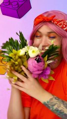 The Perfect Gift for an Allergic Girlfriend! 💐✨ DIY LEGO Flower Bouquet