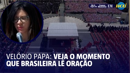 Veja momento que brasileira leu no velório do Papa Francisco