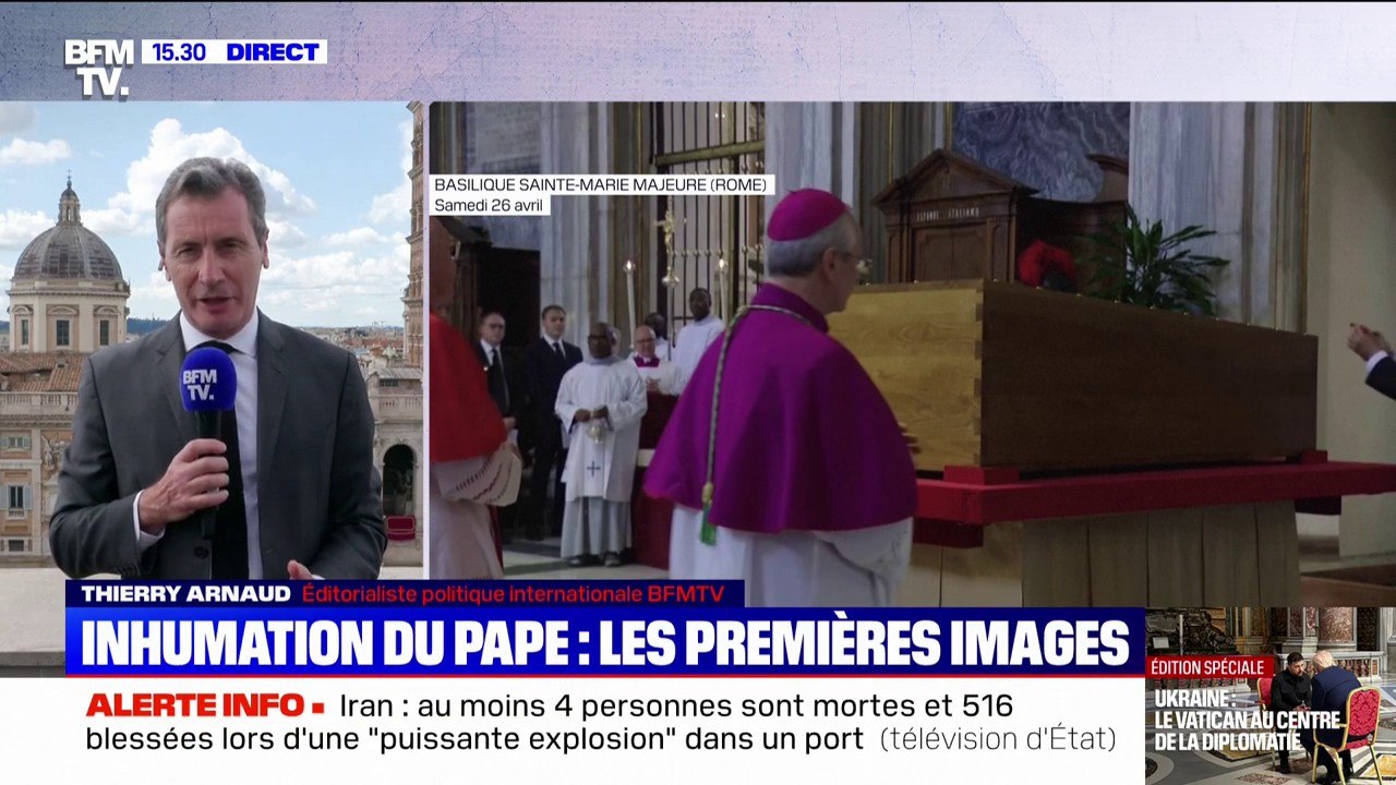 Obsèques du pape François: les premières images de l'inhumation du cercueil du souverain pontife dans la basilique Sainte-Marie-Majeure