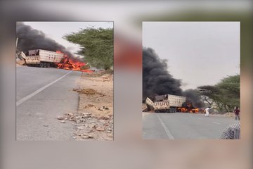 Rajasthan: राजस्थान में भीषण सड़क हादसा, दो ट्रकों की आमने-सामने की भिड़ंत, 2 जिंदा जले