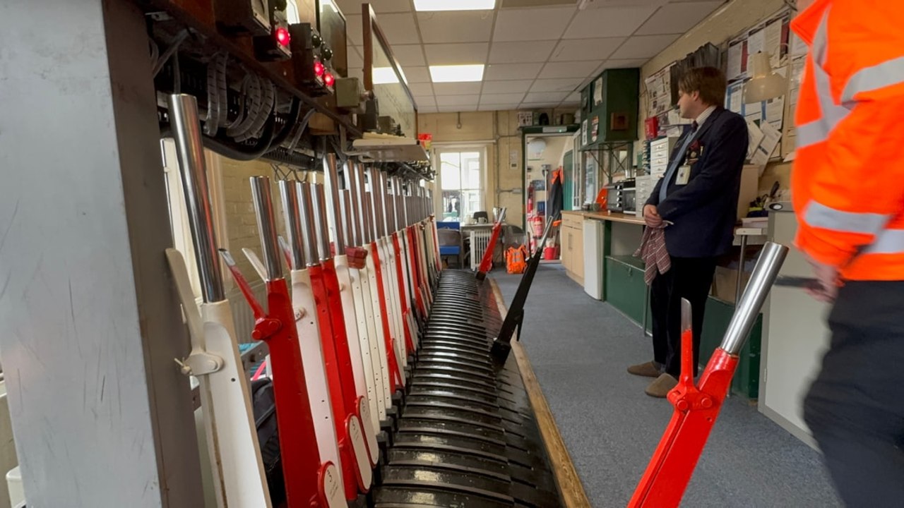 Levers and heartstrings pulled at Haslemere Signal Box with final steam train