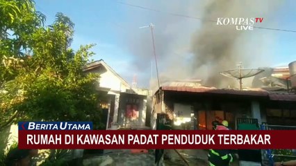 Rumah Terbakar di Lubuk Begalung Padang, Akses Sempit Hambat Pemadaman Api