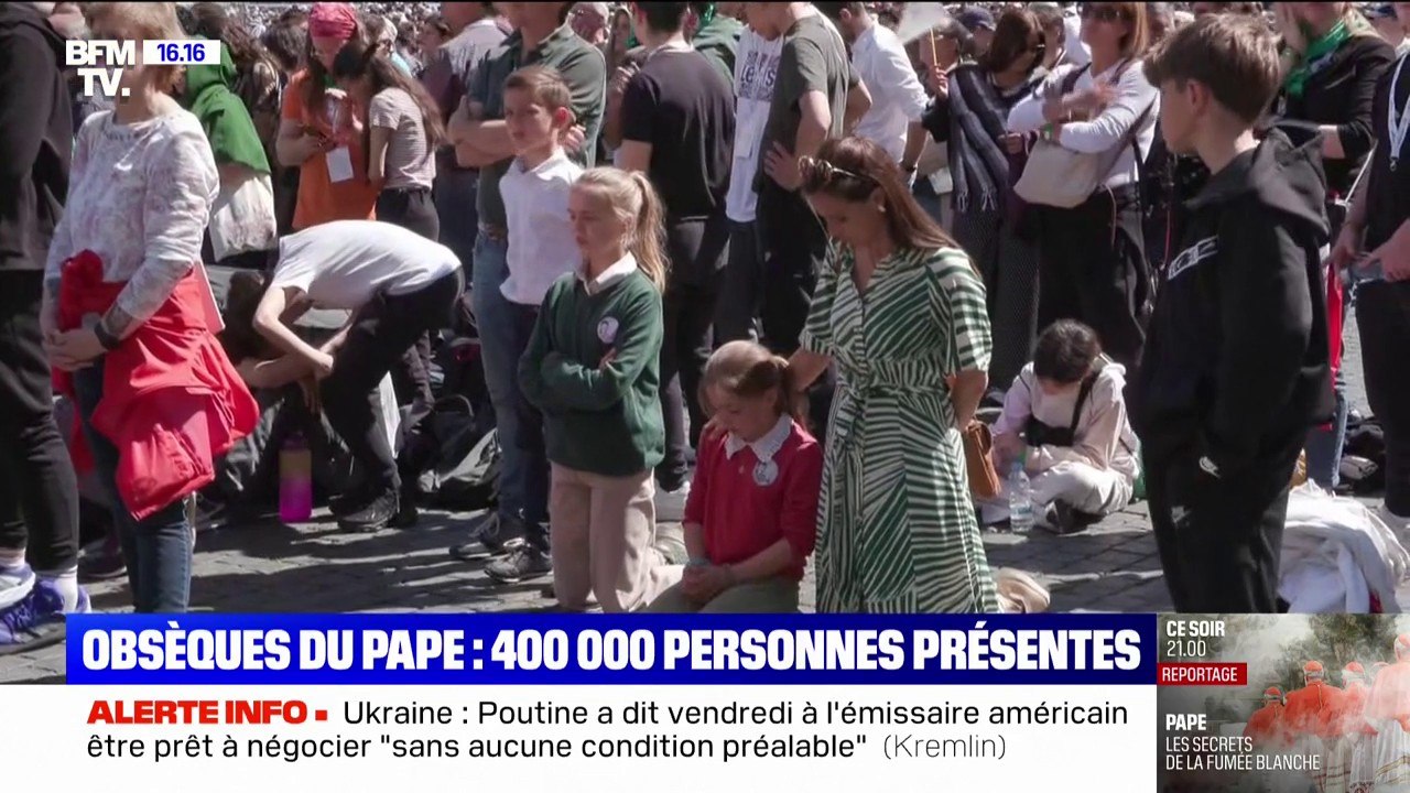 "C'est un jour triste pour le monde entier": plus de 400.000 personnes étaient présentes pour les obsèques du pape