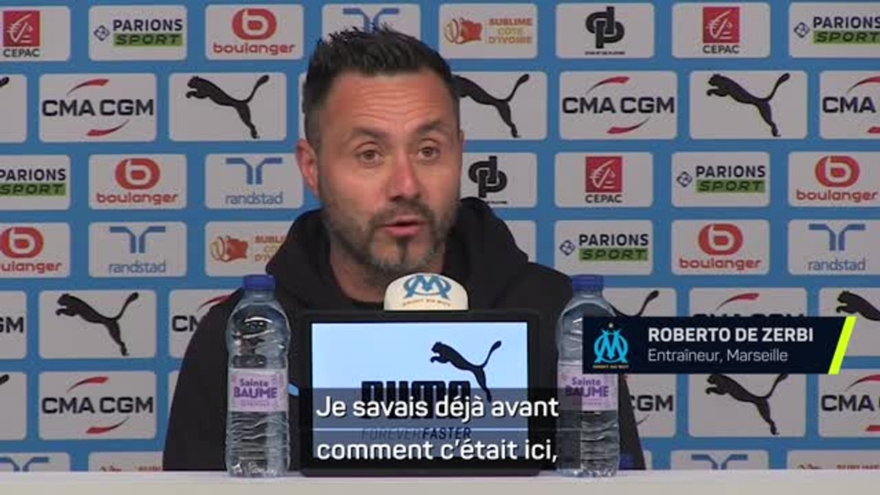 Marseille - De Zerbi : "Je savais comment était l'OM avant de venir"