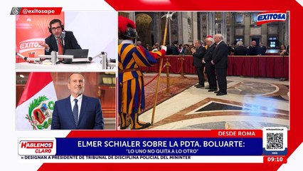 Canciller Schialer afirma que Congreso cometió un error al negar viaje de Dina Boluarte al Vaticano