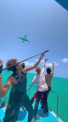 This camera captured a plane from outside the Earth ✈️🌍#shorts