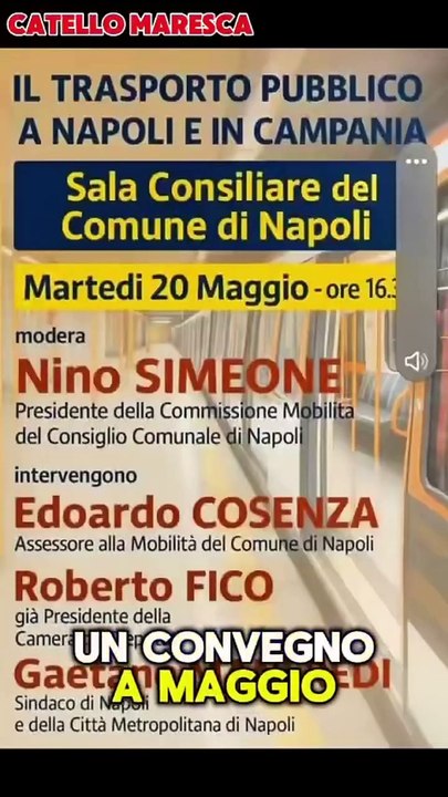 Maresca - TRASPORTO PUBBLICO IN CAMPANIA….una TRAGEDIA (26.04.25)