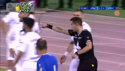 گل اول بازی استقلال و پیکان