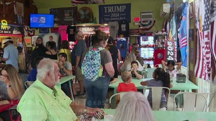 Au Texas, on se régale au "Trump Burger", malgré trois mois de présidence frénétique