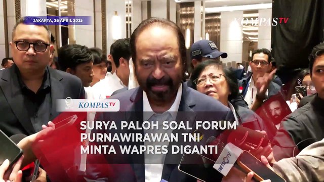 Respons Surya Paloh Soal Forum Purnawirawan TNI Desak Wapres Gibran Diganti