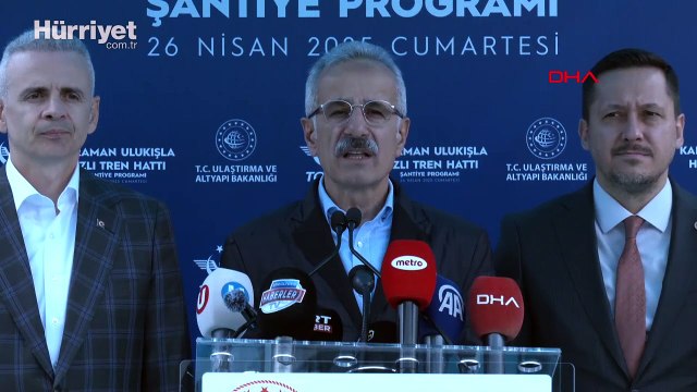 Bakan Uraloğlu: Karaman-Ulukışla arası 145 dakikadan 50 dakikaya düşecek