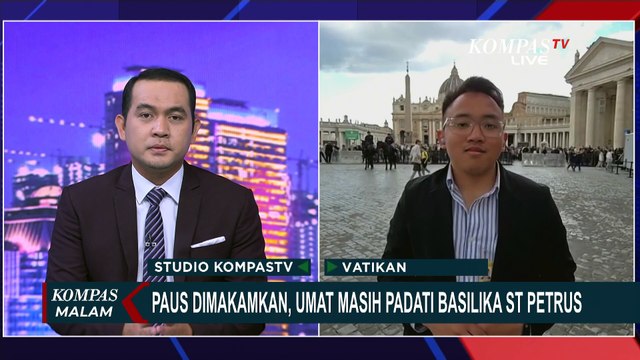 [FULL] Suasana Terkini Basilika Santo Petrus Vatikan Usai Prosesi Pemakaman Paus Fransiskus