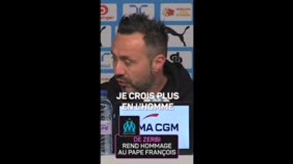 Marseille - "Un homme qui m'a beaucoup marqué": comment De Zerbi et ses joueurs ont rendu hommage au pape François au Vatican