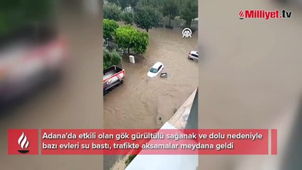 Adana'da gök gürültülü sağanak