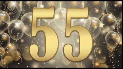 A beautiful greeting card on the wonderful 55th anniversary of Melania!