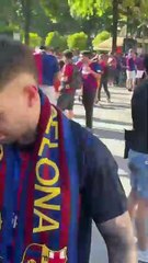 La marea del Barça inunda Sevilla: la capital andaluza se viste de azulgrana para la final de Copa