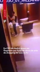 VÍDEO: ex-CEO é preso em flagrante por furto de obras de arte de hotel e shopping de luxo; veja