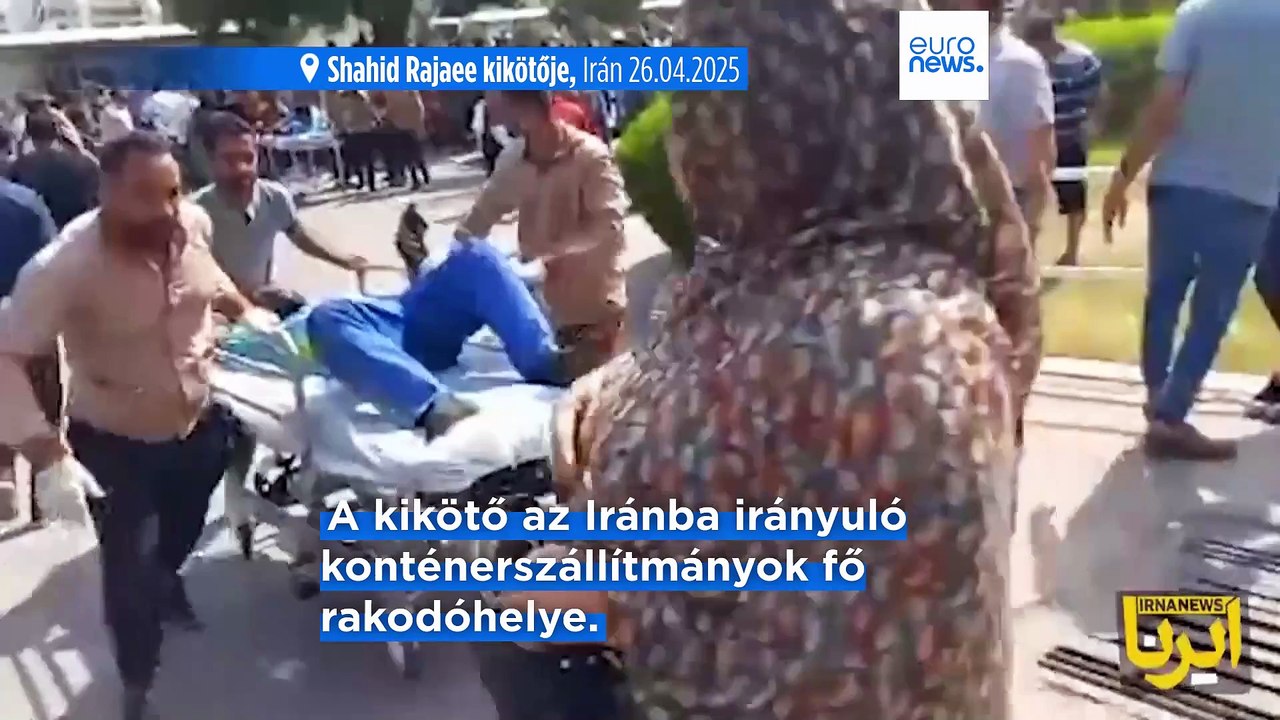Hatalmas robbanás történt egy iráni kikötőben, halottak is vannak