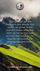 Word of God Psalm 103:11-12 Scripture Video