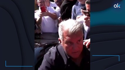 Laporta pasa de un enfado monumental a la euforia en 5 segundos: el vídeo del que todo el mundo habla