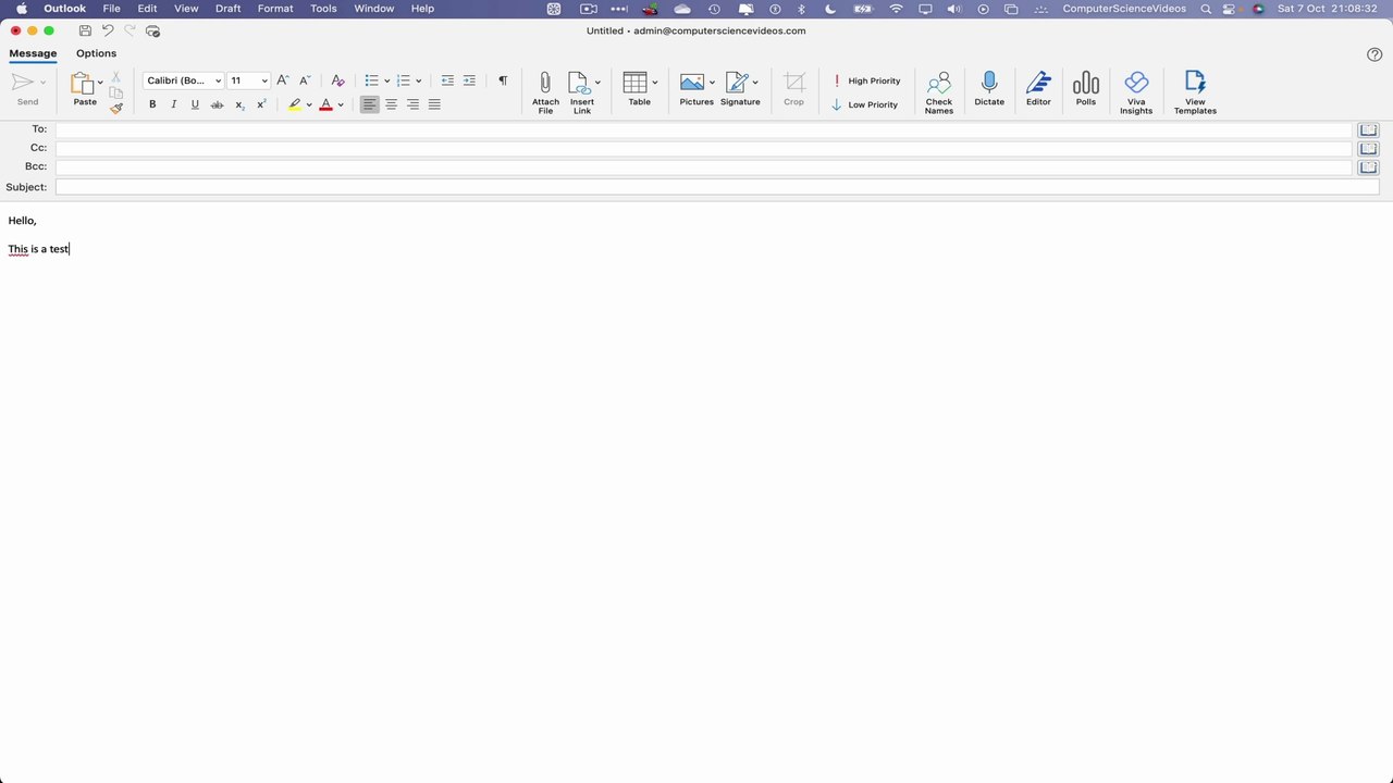 How to SEND Yourself an Email On Microsoft Outlook Using a Mac Computer - Basic Tutorial | New