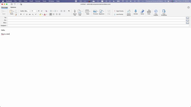 How to SEND Yourself an Email On Microsoft Outlook Using a Mac Computer - Basic Tutorial | New