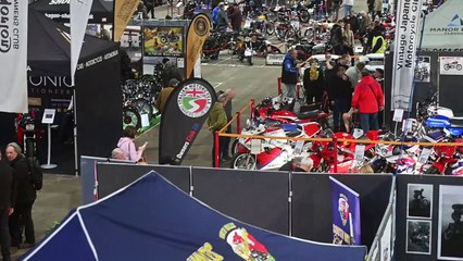 The Classic Bike Show along with TV's Henry Cole, arrives in Stafford.