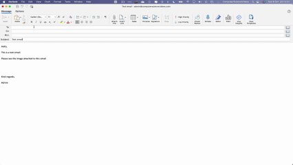 How to ATTACH an Image Within Your Email On Microsoft Outlook Using a Mac Computer - Basic Tutorial