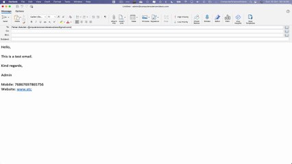 How to INSERT a Basic Signature to Your Email On Microsoft Outlook Using a Mac Computer - Tutorial