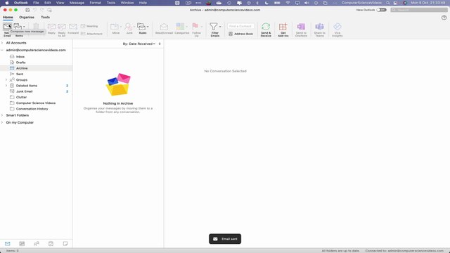 How to ATTACH a Video In Your Email On Microsoft Outlook Using a Mac Computer - Basic Tutorial New