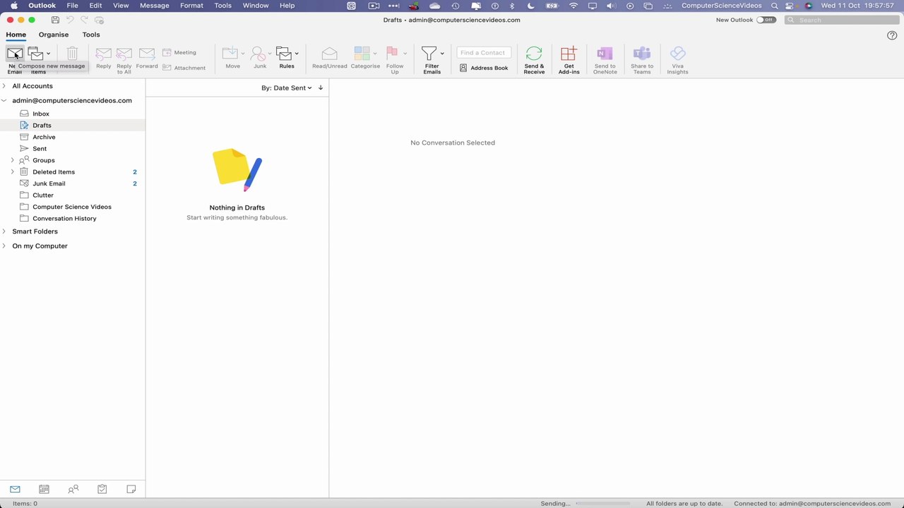 How to ATTACH a 4K Image to Your Email On Microsoft Outlook Using a Mac Computer - Basic Tutorial