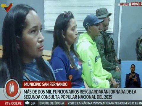 Organismos de seguridad desplegados en el estado Apure para el resguardo de los electores