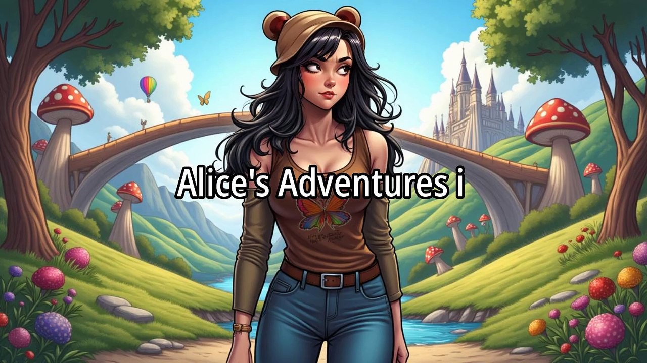 Alice Adventures in wonderland.