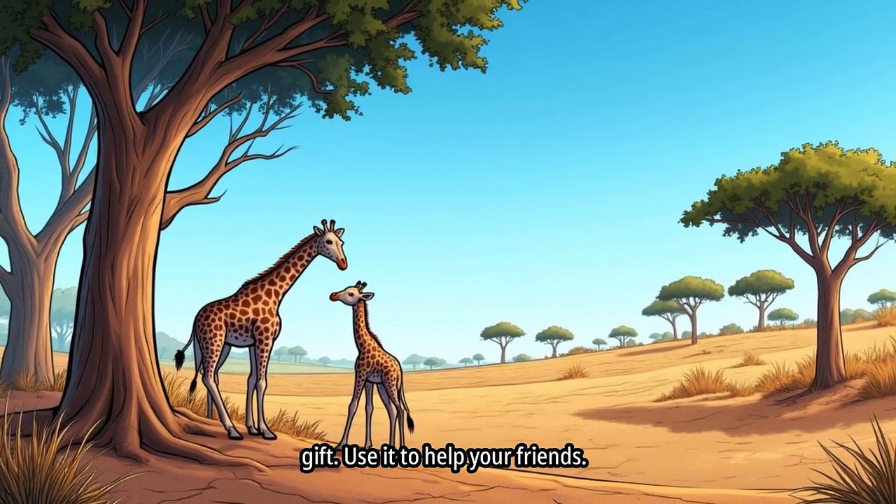 Baby Giraffe's Lesson