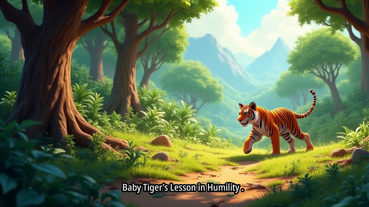 Baby Tiger's lesson