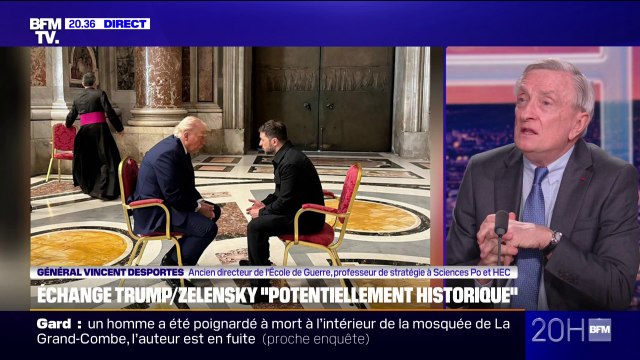 Échange entre Trump et Zelensky: On ne peut rien en déduire, mais on ne peut que s'en féliciter , explique Vincent Desportes, ancien directeur de l'École de Guerre