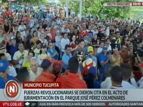 En compañía del pueblo fue juramentado el Comando de Campaña del GPP del edo. Delta Amacuro