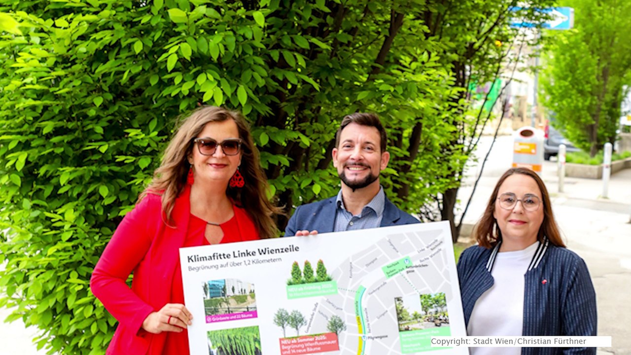 Linke Wienzeile wird zur begrünten Baumzeile