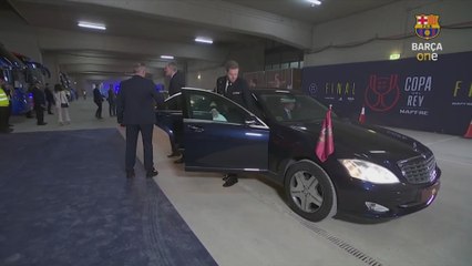 Llegada del Rey Felipe a la Cartuja para la final de Copa del Rey