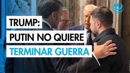 Trump afirma que quizá Putin "no quiere terminar la guerra" en Ucrania