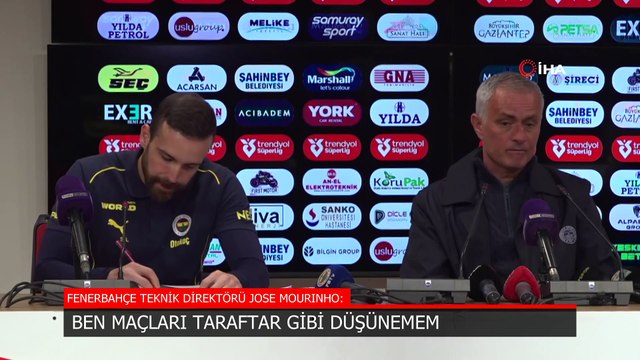 Jose Mourinho: Ben taraftar gibi düşünemem